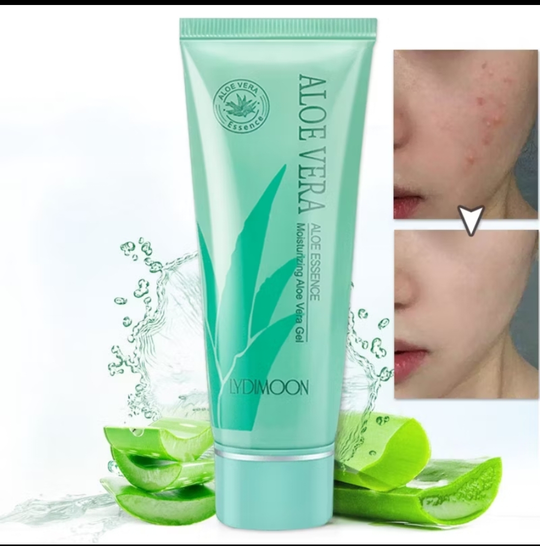 Aloe Vera Gel 40g, Pore-Minimizing, Oil-Control, Whitening, Anti-Inflammatory, and Sunburn Repair.