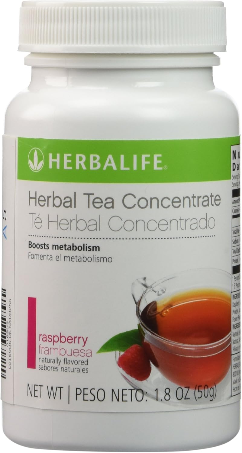 Herbalife Raspberry Herbal Concentrate Tea 1.8 oz 141 – Low Calorie Metabolism-Boosting Drink