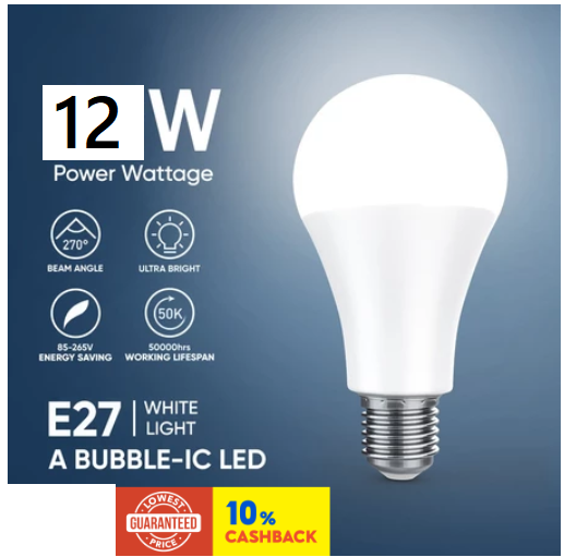 E27 LED Light Bulb 22W/18W/12W/9W/5W White Light Night Market LED Lamp.