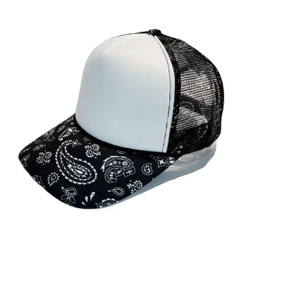 HN0002R Fashion Casquette Custom Mesh Tennis  Running Embroidery Black Sport Cap With Patchwork premium Trucker Hat - Image 6