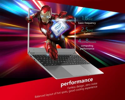 In Stock 8GB+256GB Metal Case 15.6 inch ultrathin laptop Win10 System Celeron J3455 Quad core laptops new computer notebooks - Image 3