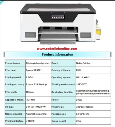 DTF Printer for T-shirt & fabric printing - Image 5