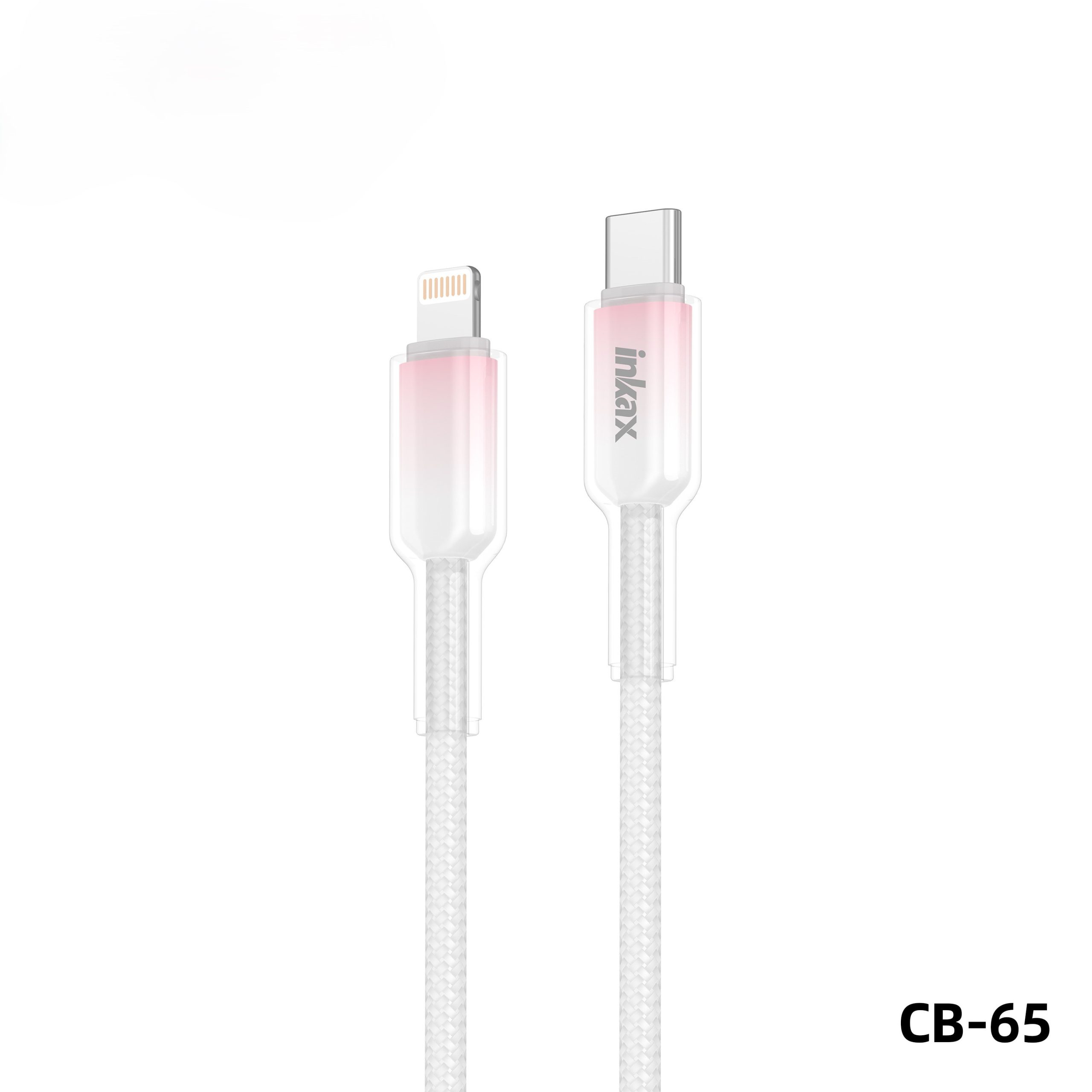 Inkax 1.0m Fast Charging USB-C Cable (Two-Tone White & Yellow) - Image 7