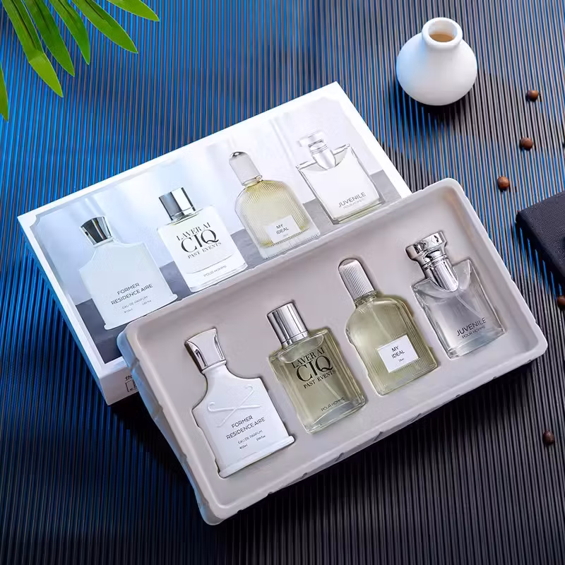 Luxury Men’s Fragrance Gift Set: 4-Piece 100ml Collection | Long-Lasting Fresh Plant & Floral Scent