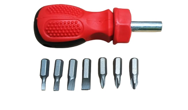 Multi-Use Screwdriver – Interchangeable Bits Tool