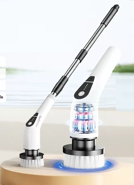 9-in-1 Cordless Electric Scrubber for Kitchen, Bathroom & Toilet Cleaning