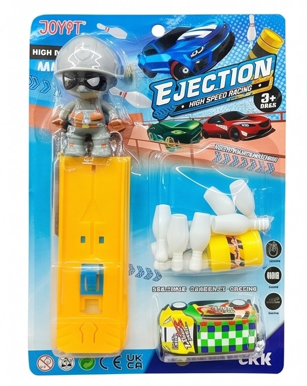 High-Speed Racing & Bowling Playset