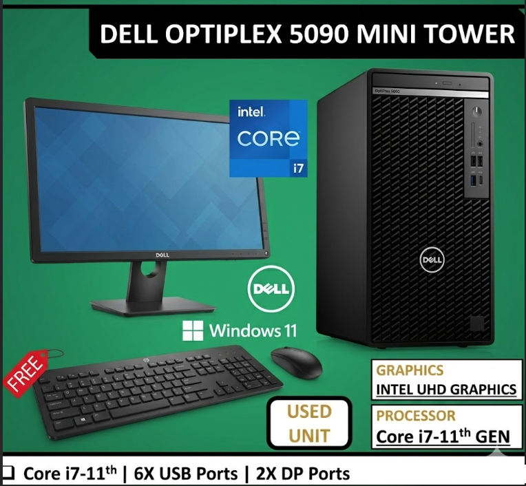 Dell OptiPlex 5090 Mini Tower – Powerful Business Desktop
