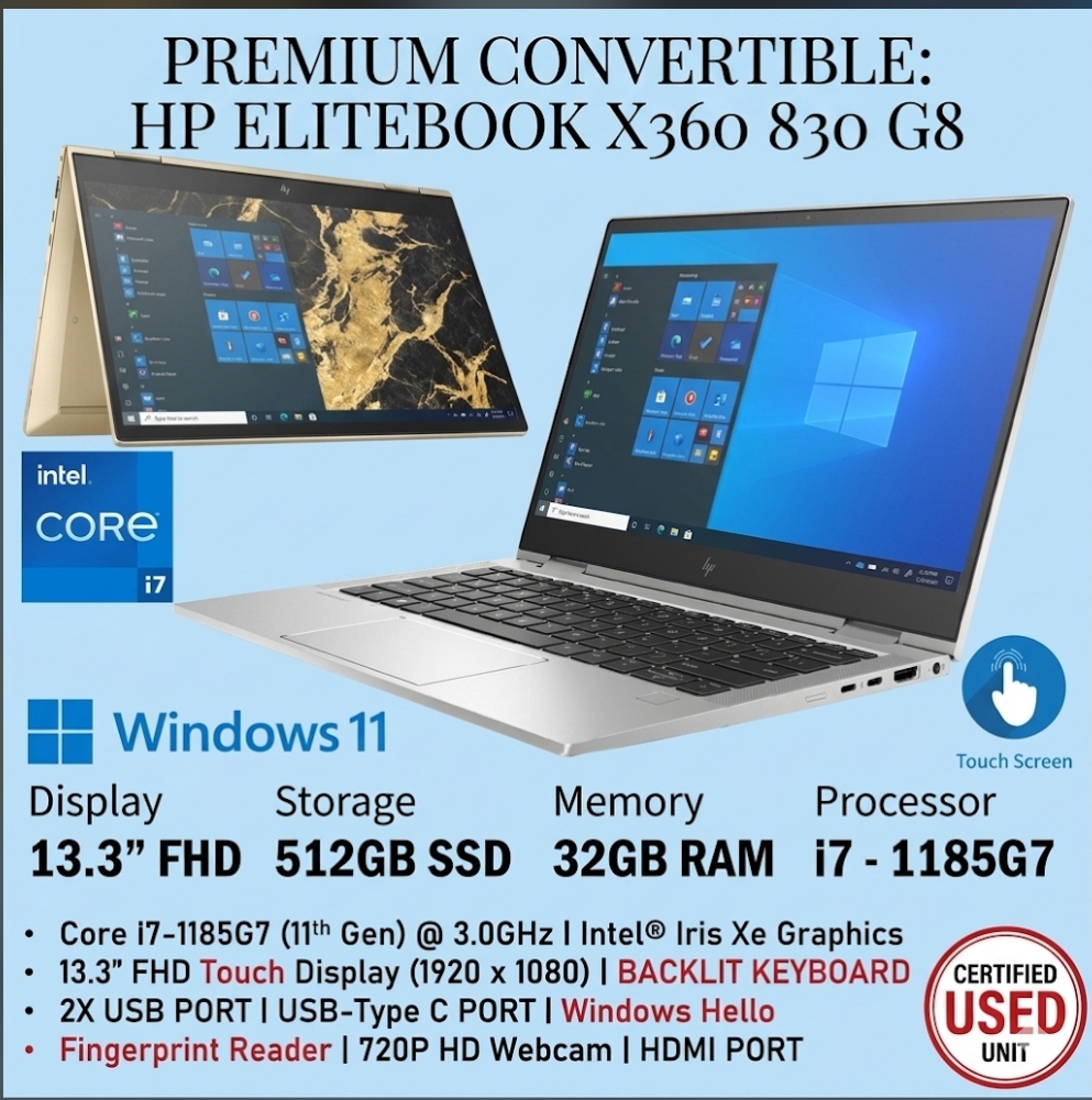 hp-elitebook-x360-830-g8-i7-11th-gen-massive-32gb-ram-512gb-ssd-13-3-fhd-touch-excellent-condition