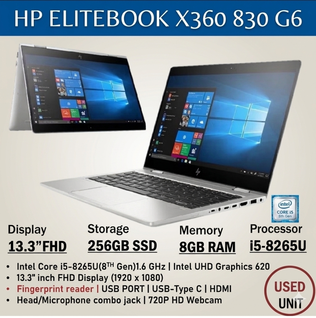 hp-elitebook-x360-830-g6-i5-8th-gen-13-3-fhd-touch-8gb-ram-256gb-ssd-great-condition