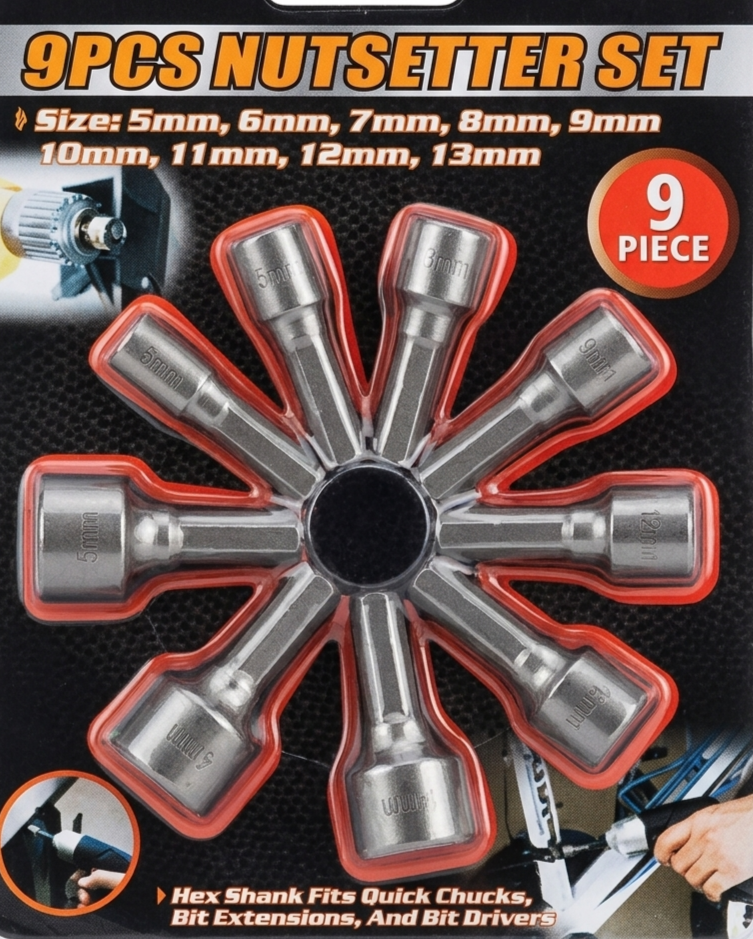 9pcs Nut setter set