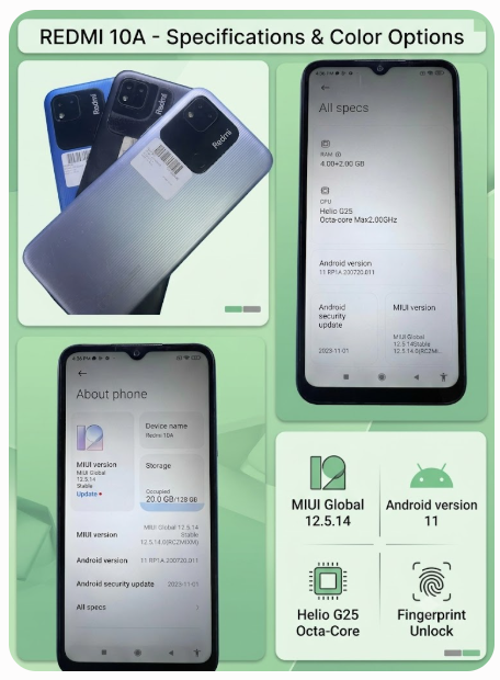 original-redmi-10a-4gb-ram-128gb-rom-used-80-90-new-5000mah-battery