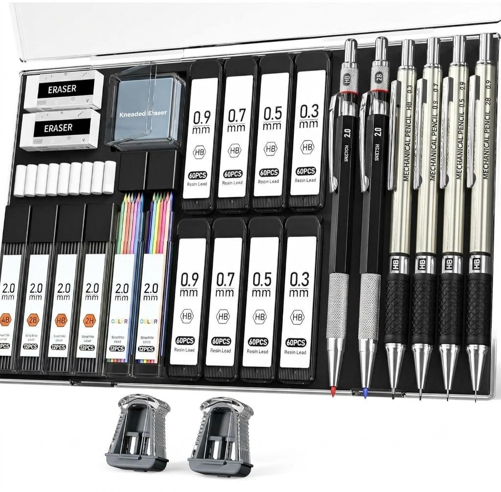 mechanical-pencil-sketching-drafting-set