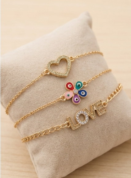 gold-charm-bracelet-set-3pcs
