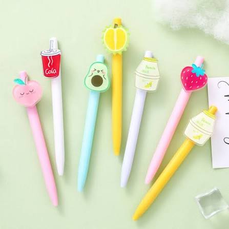 cute-cartoon-fruit-drink-gel-pens