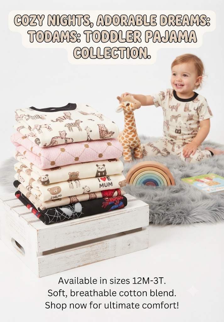 todams-toddler-short-sleeve-pajama-sets-safari-animals-more-sizes-12m-3t
